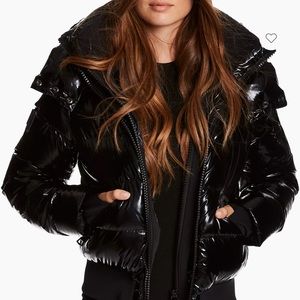 SAM Glossy Puffer Cropped Jacket